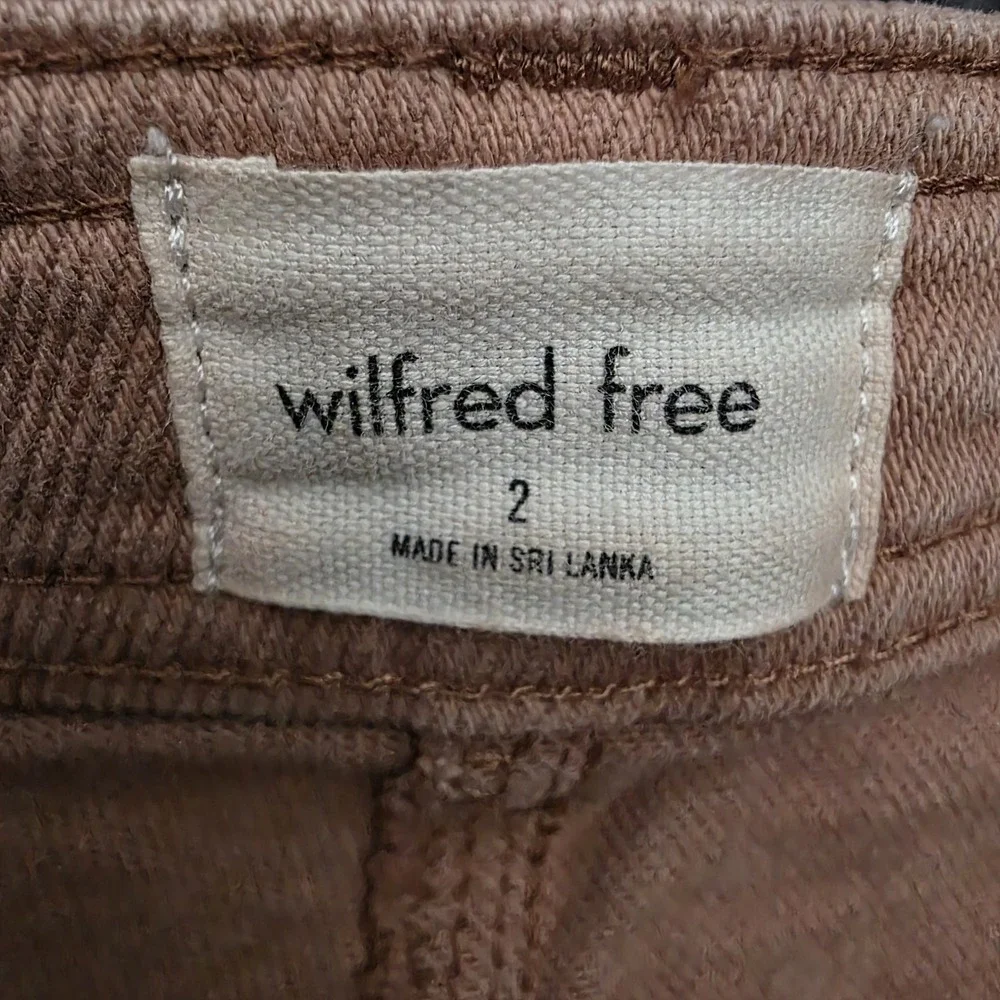 Aritzia Wilfred Free Womens Size 2‎ Pink Utility High Rise Wide Leg Modern Pants